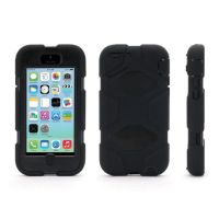 Unverwüstliche schwarze iPhone 4 4 4S Hülle  Abdeckungen et Rümpfe iPhone 4 - 4