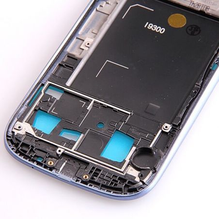 Origineel frame Samsung Galaxy S3 i9300 blauw  Vertoningen - Onderdelen Galaxy S3 - 380