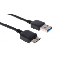 Schwarzes Micro USB 3.0 Kabel für Samsung  Ladegeräte - Batterien externe - Kabel Galaxy S5 - 2