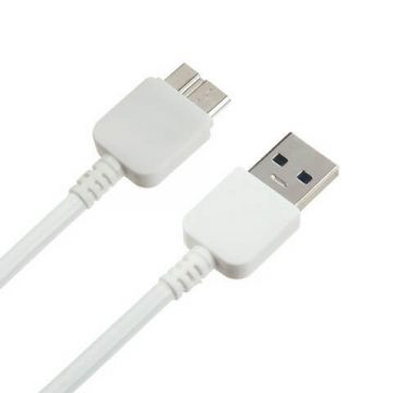 White Micro USB 3.0 cable for Samsung  Chargers - Powerbanks - Cables Galaxy S5 - 2