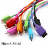 Micro USB 3.0 braided cable 1 meter for Samsung