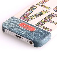 Love my Denim Pattern Hard Case iPhone 5/5S/SE  Covers et Cases iPhone 5 - 3