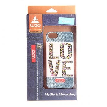 Love my Denim Pattern Hard Case iPhone 5/5S/SE  Covers et Cases iPhone 5 - 7