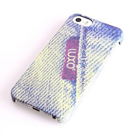 Achat Coque Rigide Luxo Label Denim iPhone 5/5S/SE  COQ5X-359X