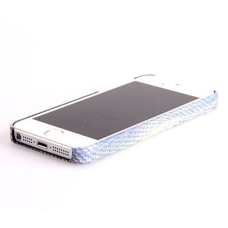Luxo Label Jeans Patroon Hoes voor iPhone 5/5S/SE  Dekkingen et Scheepsrompen iPhone 5 - 5