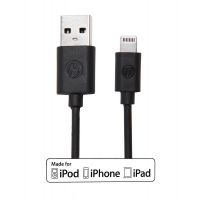 Pack 2 in 1 black MFI cable lightning + CE approved mains charger  iPhone 5 : Packs - 4