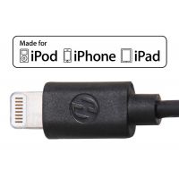 Pack 2 in 1 black MFI cable lightning + CE approved mains charger  iPhone 5 : Packs - 6