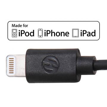 Pack 2 in 1 schwarze MFI-Kabelbeleuchtung + CE-geprüftes Netzladegerät  iPhone 5 : Paket - 6