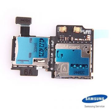 Original Samsung Galaxy S4 SIM-Kartenleser und Micro-SD-Kartenlesegerät  Bildschirme - Ersatzteile Galaxy S4 - 1