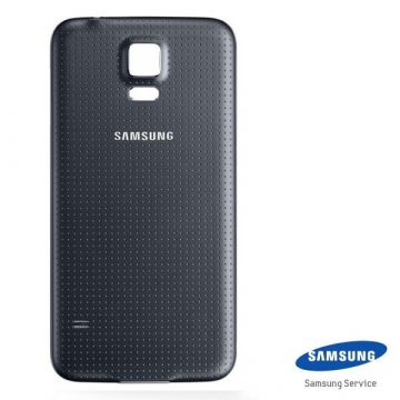 Originele backcover Samsung Galaxy S5 zwart  Vertoningen - Onderdelen Galaxy S5 - 1