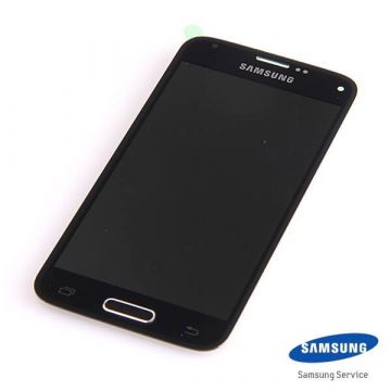 Original Samsung Galaxy S5 Mini SM-G800F full screen black  Screens - Spare parts Galaxy S5 Mini - 1