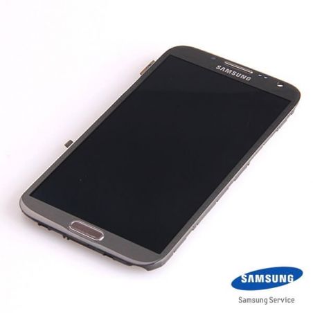 Samsung Galaxy Original Samsung Galaxy Note 2 N7105 Vollbild Grau  Bildschirme - Ersatzteile Galaxy Note 2 - 1