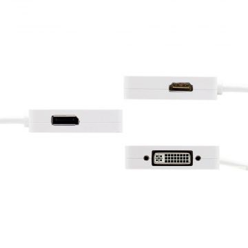 3-in-1 Mini Mini Display Port/HDMI/DVI-adapter voor de 3-in-1 Mini Display Port/HDMI/DVI Adapter  Kabels en adapters MacBook - 5