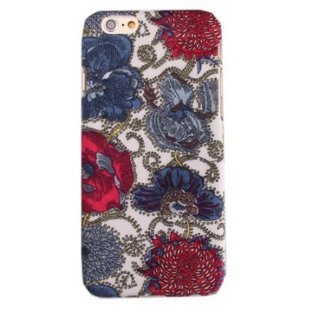 Bloemen Patroon Textiel Harde beschermhoes iPhone 6  Dekkingen et Scheepsrompen iPhone 6 - 2