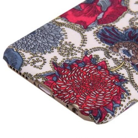 Bloemen Patroon Textiel Harde beschermhoes iPhone 6  Dekkingen et Scheepsrompen iPhone 6 - 5