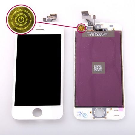 1st Quality Glass digitizer, LCD Retina Screen and Full Frame for iPhone 5 White  Screens - LCD iPhone 5 - 1