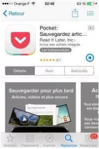 application pocket app store